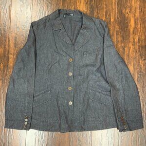 Eileen Fisher Button Up Blazer